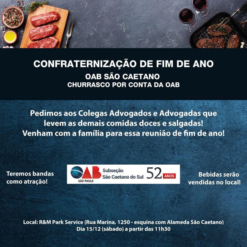 Confraternização de Fim de Ano OAB São Caetano do Sul