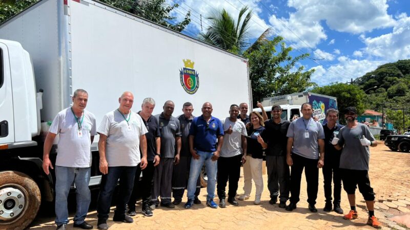 Comboio da Solidariedade leva 11 toneladas de donativos de São Caetano ao Litoral Norte