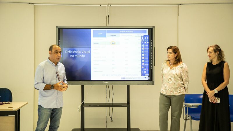 Secretaria de Saúde de São Caetano capacita equipe da Educação para realização de testes de acuidade visual