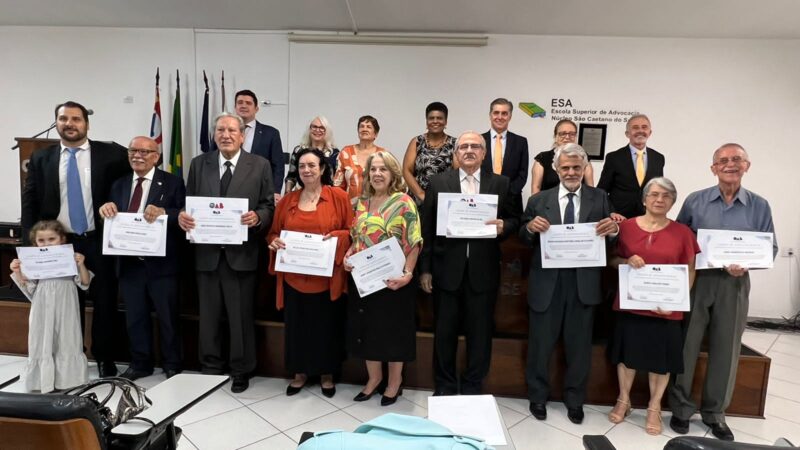 1ª Solenidade de Homenagem à Advocacia Sênior em São Caetano do Sul