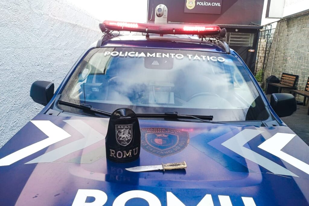 GCM de São Caetano detém suspeito de ameaçar clientes de estabelecimento comercial no Bairro São José