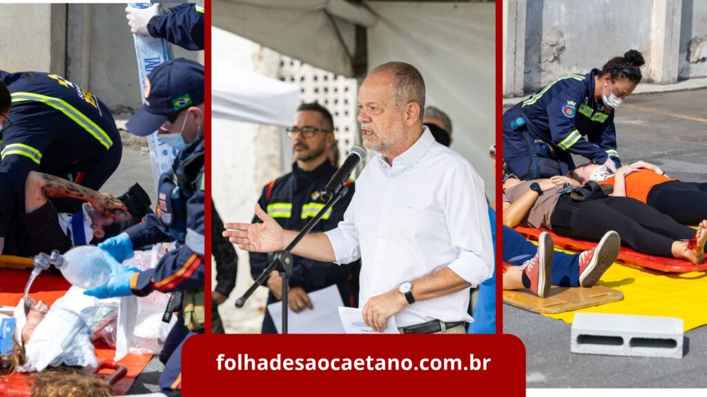 Simulado de Incidente com Múltiplas Vítimas capacita equipes de resgate em São Caetano